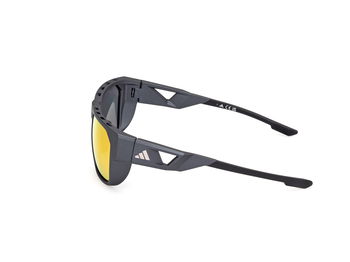Das Bild zeigt die Bügel der Adidas Sport Sonnenbrille SP0102 02L.